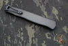 Heretic GIANT DOUBLE SIZED Cleric II OTF Auto- Tanto Edge- Black Handle- Carbon Fiber Inlay- Black DLC Plain Edge Blade SN08