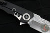 Heretic Custom Wraith Manual Flipper- Tanto Edge- DLC Titanium Handle- Vegas Forge Wood Grain Damascus Scale, Pivot Collar, AND Limiter Nut- Vegas Forge San Mai Damascus Blade SN21