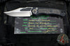 Heretic Wraith Auto- V4 Prototype- Bowie Edge- Black Handle- Fat Carbon Inlay- Flamed Titanium Pivot Collar And Lock Limiter