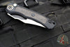 Heretic Wraith Auto- V4 Prototype- Bowie Edge- Black Handle- Fat Carbon Inlay- Flamed Titanium Pivot Collar And Lock Limiter