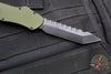 Heretic Hydra- Tanto Edge- Green Handle- Black DLC Blade- Black Hardware H006-6A-GRN