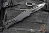 Heretic Hydra V4 OTF Auto- Single Edge- Black Handle- Battleworn Black DLC Blade H407-16A