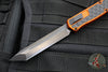 Heretic Cleric 2 OTF Auto- Tanto Edge- Orange Handle- Black DLC Plain Edge Blade- Black HW H019-6A-ORG