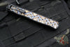 Heretic Cleric 2 OTF Auto- Double Edge- Black Handle- Flamed Titanium Inlay- Black DLC Full Serrated Edge Blade- Black HW H020-6C-FTI