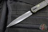 Heretic Cleric 2 OTF Auto- Double Edge- OD Green Handle- Black DLC Plain Edge Blade- Black HW H020-6A-OD