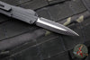 Heretic Manticore-S OTF Auto- Tactical- Double Edge- Black Frag Pattern Handle- Two Tone Black Finished Blade H024F-10A-T