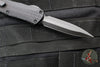 Heretic Manticore-E OTF Auto Knife- Double Edge- Tactical-  Black Frag Handle- Black DLC Blade H028F-6A-T