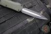 Heretic Manticore-X OTF Auto- Double Edge- Green Finished Frag Pattern Handle- Two-Tone Black Blade- Black HW H032F-10A-GRN