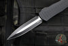 Heretic Manticore-X OTF Auto- Double Edge- Tactical- Black Frag Pattern Handle- Two-Tone Black Blade- Black HW H032F-10A-T