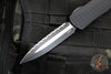 Heretic Manticore-X OTF Auto- Double Edge- Tactical- Black Frag Pattern Handle- Two-Tone Black Full Serrated Blade- Black HW H032F-10C-T