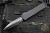 Heretic Manticore-X OTF Auto- Double Edge- Tactical- Black Frag Pattern Handle- DLC Finished Black Blade- Black HW H032F-6A-T