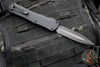 Heretic Manticore-X OTF Auto- Double Edge- Tactical- Black Frag Pattern Handle- DLC Finished Black Blade- Black HW H032F-6A-T