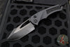 Heretic Knives Pariah Manual Folder- Black Handle- DLC Battle Black Blade H046-6A-T