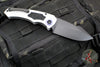 Heretic Knives Pariah OTS Auto Knife- Blizzard Finished Handle- Black Blade H048-4A-BLZ