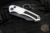 Heretic Knives Pariah OTS Auto Knife- Blizzard Finished Handle- Black Blade H048-4A-BLZ