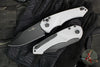 Heretic Knives Pariah OTS Auto Knife- MINI- Single Edge- Grey Nylon Handle- Black Blade H054-4A-GRY