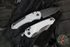 Heretic Knives Pariah OTS Auto Knife- MINI- Single Edge- Grey Nylon Handle- Black Blade H054-4A-GRY