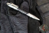 Heretic Thoth Pen- Stonewashed Titanium Tail and End Cap-Black Aluminum Barrel-Blue Bolt H038-TI/ALUM