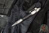Heretic Thoth Pen- Stonewashed Titanium Tail and End Cap-Black Aluminum Barrel-Blue Bolt H038-TI/ALUM