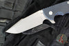 Hinderer XM-24 4.0"- Harpoon Spanto Edge- Battle Blue Ti And BlueBlack G-10 Handle- Working Finish S45VN Blade