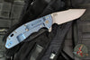 Hinderer XM-24 4.0"- Harpoon Spanto Edge- Battle Blue Ti And BlueBlack G-10 Handle- Working Finish S45VN Blade