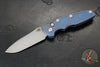 Hinderer Eklipse 3.5" Spearpoint Blade- AUTOMATIC-  Battle Blue Titanium- Working Finish S45VN Blade