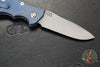 Hinderer Eklipse 3.5" Spearpoint Blade- AUTOMATIC-  Battle Blue Titanium- Working Finish S45VN Blade