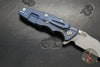 Hinderer Eklipse 3.5"- Bowie Edge- Battle Blue Ti And Various G-10 Handle Scales- Working Finish S45VN Blade