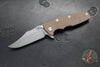 Hinderer Eklipse 3.5"- Bowie Edge- Working Finish Ti And Various G-10 Handles- Working Finish S45VN Blade