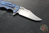 Hinderer Eklipse 3.5"- Bowie Edge- Stonewash Blue Finished Ti And Various G-10 Handles- Stonewash S45VN Blade