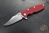 Hinderer Eklipse 3.5"- Bowie Edge- Stonewash Blue Finished Ti And Various G-10 Handles- Stonewash S45VN Blade