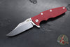 Hinderer Eklipse 3.5"- Bowie Edge- Stonewash Bronze Finished Ti And Various G-10 Handles- Stonewash S45VN Blade