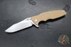 Hinderer Eklipse 3.5"- Skinny Slicer Edge- Hollow Grind- Stonewash Bronze Titanium and Various G-10 Scales- Stonewash Magnacut Blade