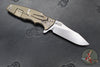 Hinderer Eklipse 3.5"- Skinny Slicer Edge- Hollow Grind- Stonewash Bronze Titanium and Various G-10 Scales- Stonewash Magnacut Blade