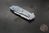 Hinderer Fulltrack- Wharncliffe Edge- Stonewash Blue Titanium And Various G-10 Handle- Stonewash Blade