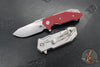 Hinderer Halftrack- Slicer Edge- Stonewash Titanium And Various G-10 Handles- Stonewash Magnacut Blade
