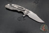 Hinderer XM-18 3.0"- Bowie Edge- Working Finish Titanium And OD Green G-10 Handles- Working Finish 20CV Blade
