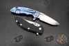 Hinderer XM-18 3.5" Spanto Edge- Bead Blast Blue Finished Titanium And Various G-10 Handle Scales- Stonewash Magnacut Steel Blade