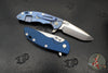 Hinderer XM-18 3.5" Spanto Edge- Bead Blast Blue Finished Titanium And Various G-10 Handle Scales- Stonewash Magnacut Steel Blade
