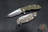Hinderer XM-18 3.5" Spanto Edge- Bead Blast Bronze Finished Titanium And Various G-10 Handle Scales- Stonewash Magnacut Steel Blade