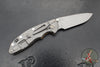 Hinderer XM-18 3.25"- Spanto Edge- NON FLIPPER- Working Finish Titanium and Various G-10 Handle Scales- Working Finish Magnacut Steel Blade