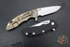 Hinderer XM-18 3.25"- Spanto Edge- Stonewash Bronze Titanium and Various G-10 Handle Scales- Stonewash Magnacut Steel Blade