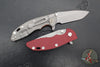 Hinderer XM-18 3.25"- Spanto Edge- Working Finish Titanium and Various G-10 Handle Scales- Working Finish Magnacut Steel Blade