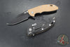 Hinderer XM-18 3.5"- Bowie Edge- Battle Black Finished Titanium with Various G-10 Handle- Battle Black Finished Magnacut Blade