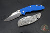 Hinderer XM-18 3.5"- NON FLIPPER- Bowie Edge- Bead Blast Titanium And Various G-10 Scale- Stonewash Finished Magnacut Blade