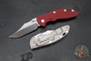 Hinderer XM-18 3.5"- NON FLIPPER- Bowie Edge- Bead Blast Titanium And Various G-10 Scale- Stonewash Finished Magnacut Blade