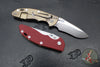 Hinderer XM-18 3.5"- NON FLIPPER- Recurve Edge- Stonewash Bronze Ti And Various G-10 Scale- Stonewash Finished Magnacut Steel Blade