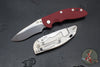 Hinderer XM-18 3.5"- NON FLIPPER- Recurve Edge- Stonewash Ti And Various G-10 Scale- Stonewash Finished Magnacut Steel Blade