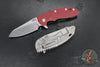 Hinderer XM-18 3.5"- Sheepsfoot- Stonewash Finished Titanium Handle- Various G-10- Stonewash S45VN Steel Blade