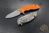 Hinderer XM-18 3.5"- Sheepsfoot- Working Finish Titanium Handle- Various G-10 Scales- Working Finish S45VN Steel Blade